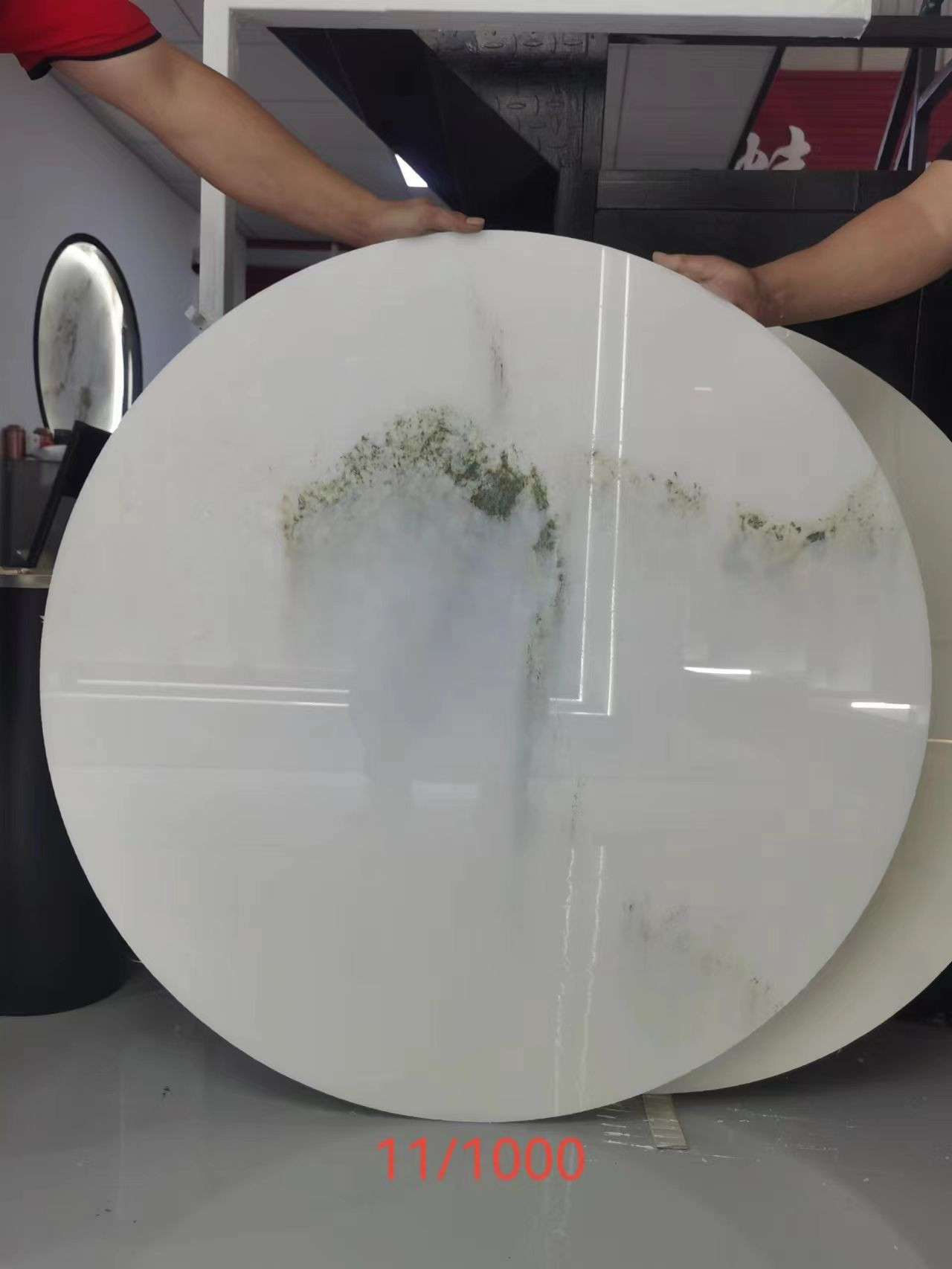 Landscape Painting Disc Marble