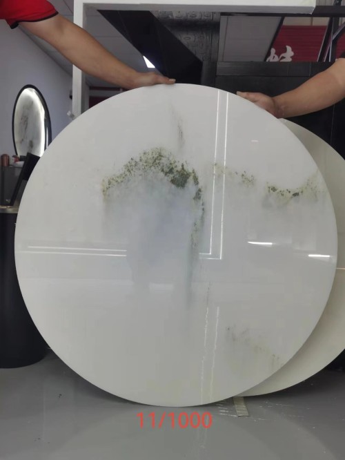 Landscape Painting Disc Marble